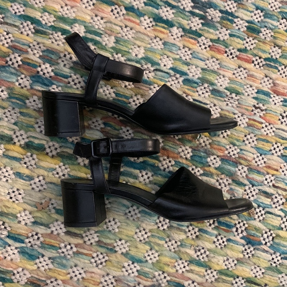 Everlane Black Block Heel